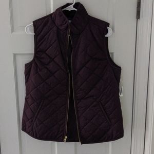 Maroon Quilted Vest